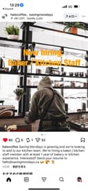 【求人】 Baker / Kitchen Staffの画像